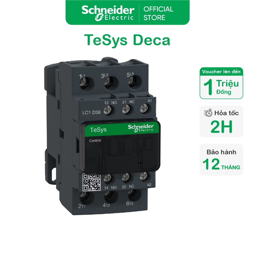 Khởi động từ - 3P(3NO) - Coil 220VAC - Schneider Electric - LC1D09M7 LC1D12M7 LC1D18M7 LC1D25M7 LC1D