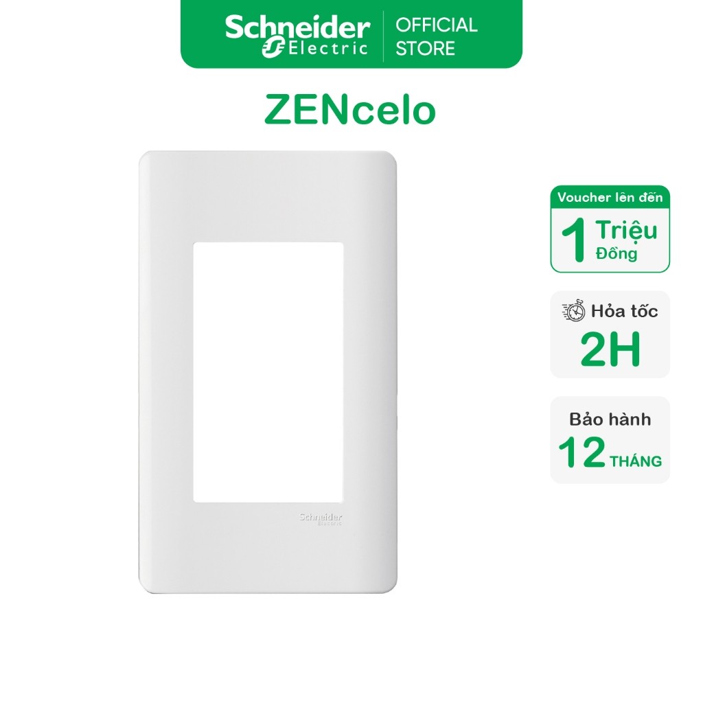 Mặt che cho 3 thiết bị size S/ 2 thiết bị size M/ 1 thiết bị size L dòng Zencelo Schneider A8401L_WE