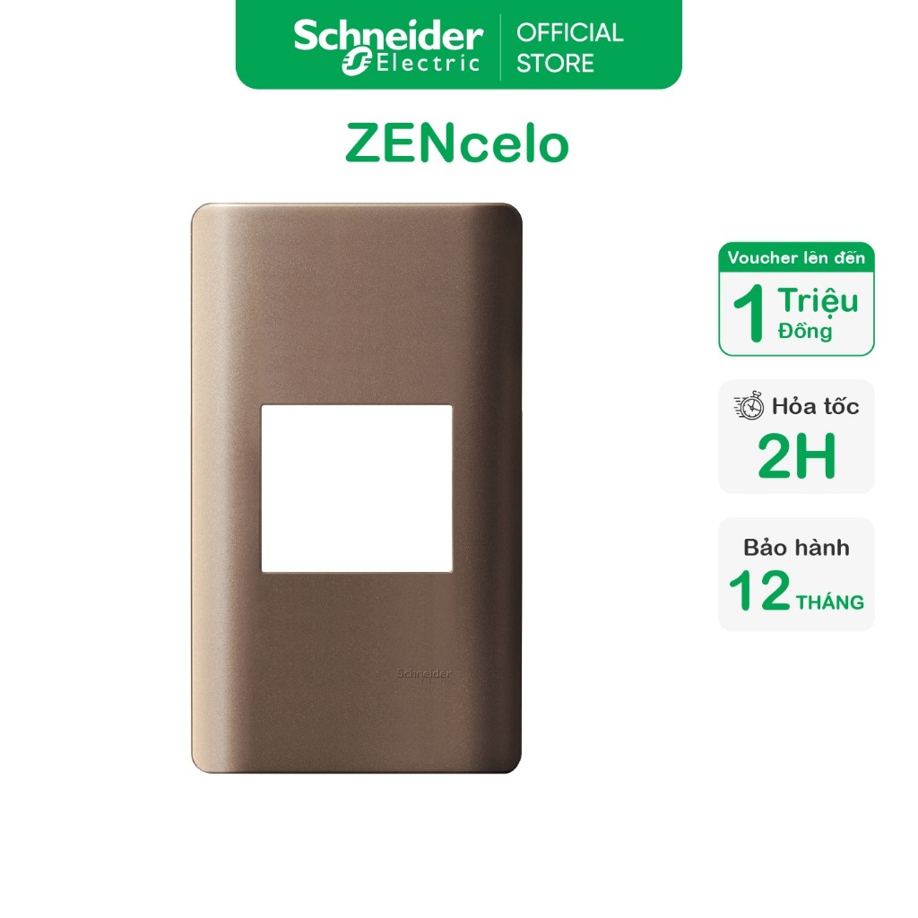 Mặt che cho 1 thiết bị dòng Zencelo A - Schneider Electric - A8401S_WE_G19 A8401M_WE_G19 A8401S_SZ_G