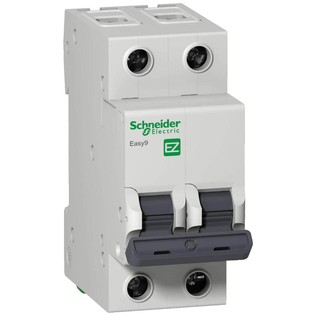 MCB 2P 4,5kA Easy9 Schneider EZ9F34206 EZ9F34210 EZ9F34216 EZ9F34220 EZ9F34225 EZ9F34232 EZ9F34240 E