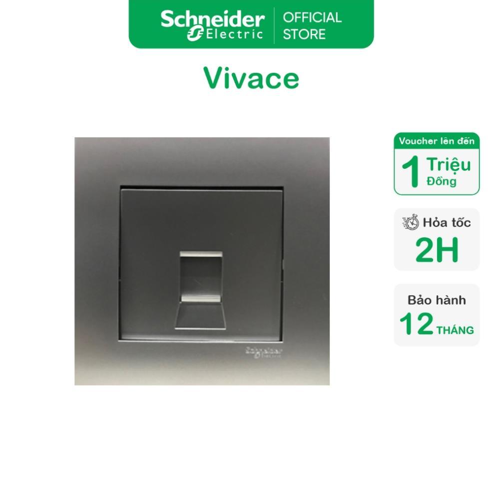 Ổ cắm mạng cat6 đơn - Trắng/ Xám Bạc - Schneider Electric - KB31RJ6_WE KB31RJ6_AS HLI