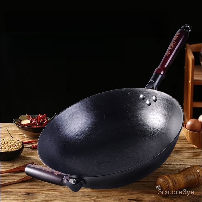 Nồi gang Cuibaiwang thế hệ thứ hai của Lu Chuan, nồi gang đúc truyền thống gia dụng có họa tiết rùa,