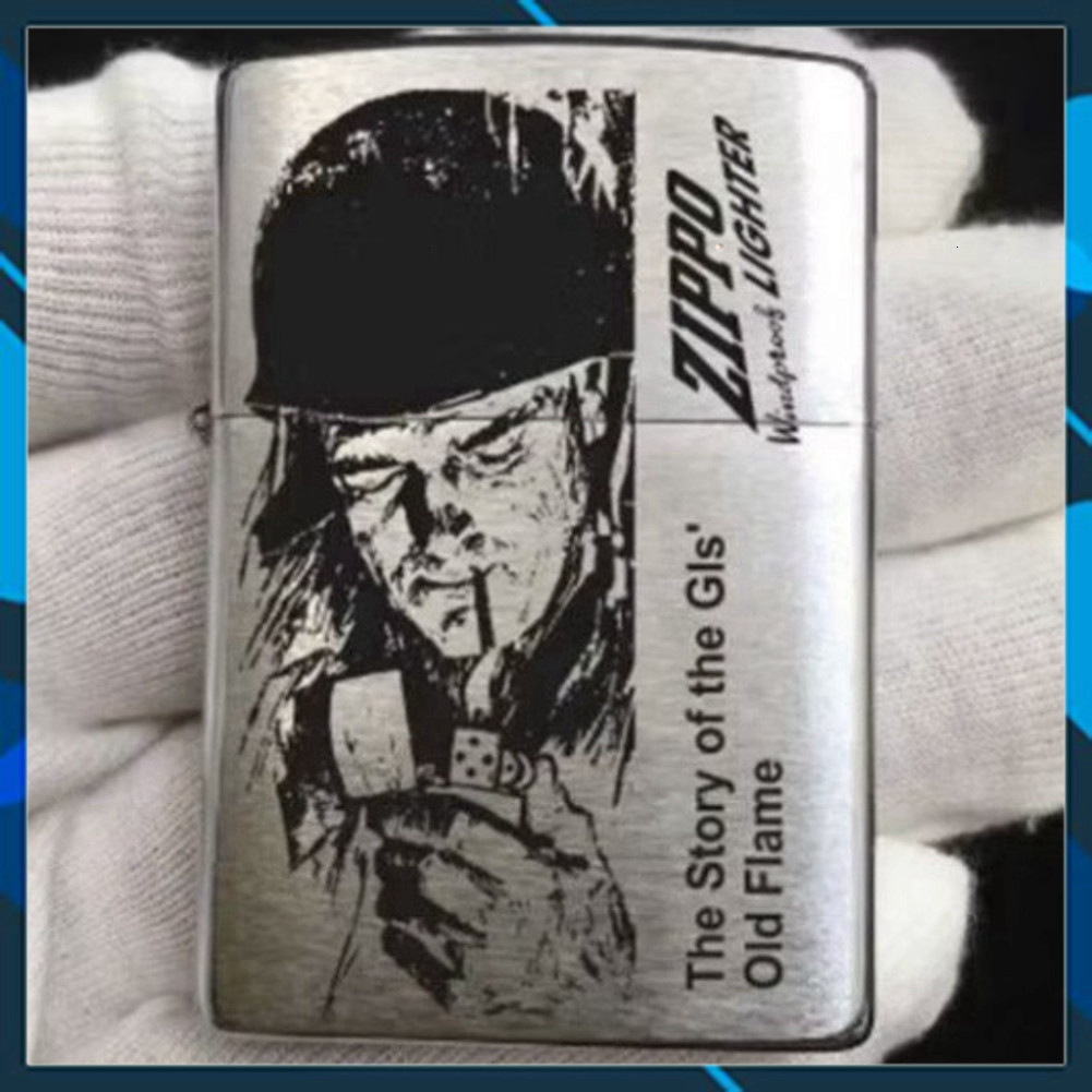 Vỏ Zippo Bạc Xước Chủ Đề Độc Đáo - Vỏ Zippo Chính Hãng USA