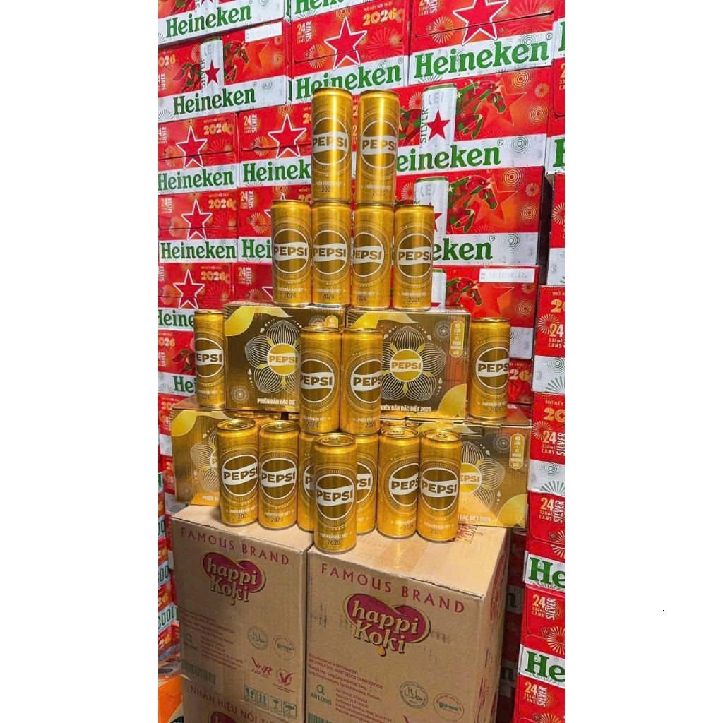 [HOT] Hộp 6 Pepsi Lon Vàng Phiên Bản Đặc Biệt Tết 2026( lon 320ml) Ưu đãi khủng