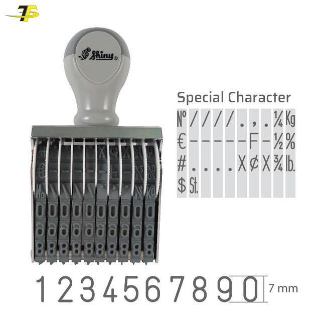 Dấu 10 số xoay 7mm Shiny N210
