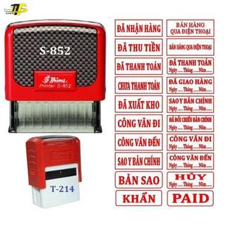 Con dấu đã thu tiền - đã thanh toán