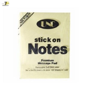 Giấy note vàng UNC 2x3 inches, 3 xấp