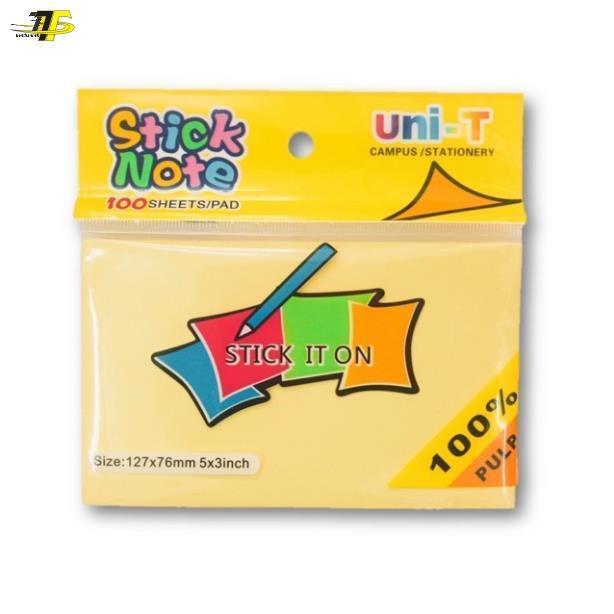 Combo 03 xấp GIấy ghi chú - Giấy note vàng Uni-T 3x2 3x3 3x4 3x5