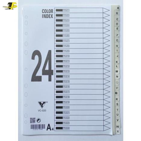 Bìa phân trang 24 chữ cái
