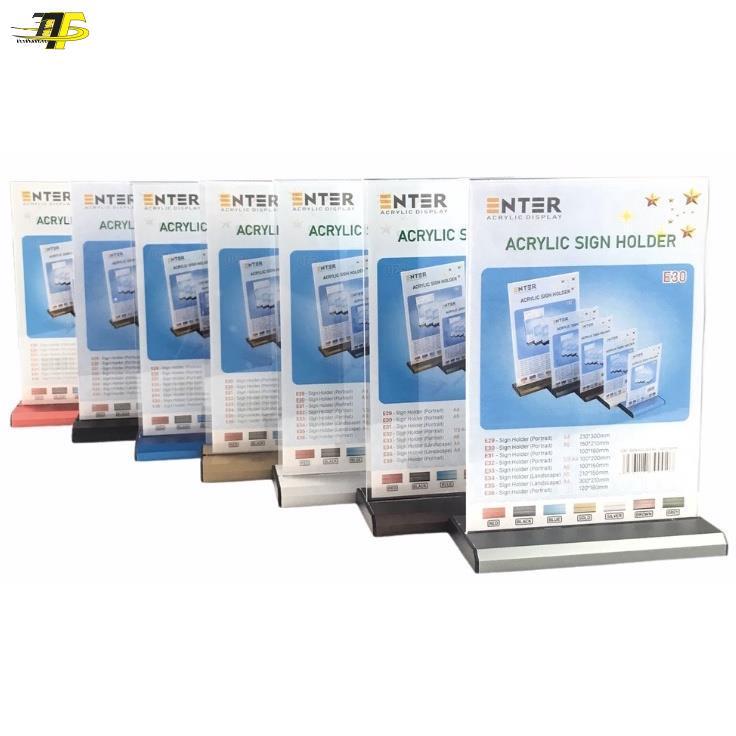 Kệ mica 2 mặt A5 đứng E30, 15x21cm