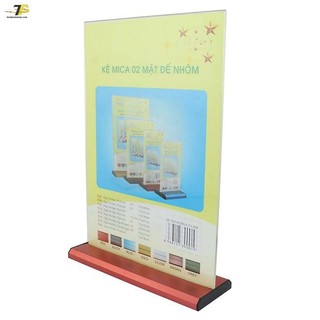 Kệ mica 2 mặt A5 đứng E30, 15x21cm