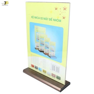 Kệ mica 2 mặt A5 đứng E30, 15x21cm
