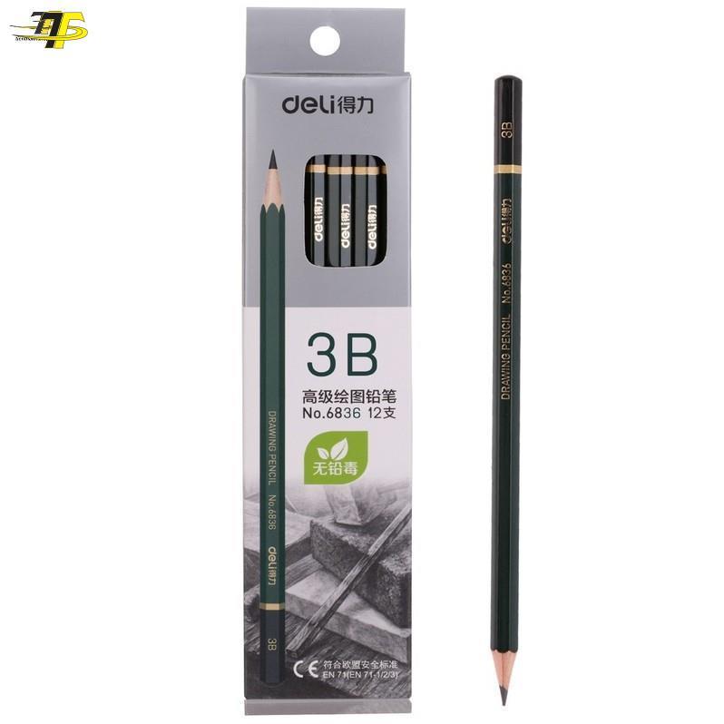 combo 3 cây Bút chì 3B deli 6836