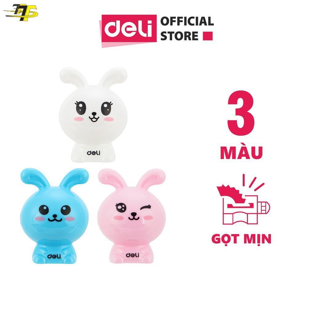Gọt chì mini Deli E0560 - Xanh/Trắng/Hồng