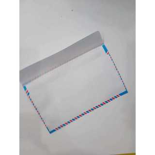 2 xấp Bao thư bưu điện sọc 11 x 18cm (25 cái/ xấp) có keo dán