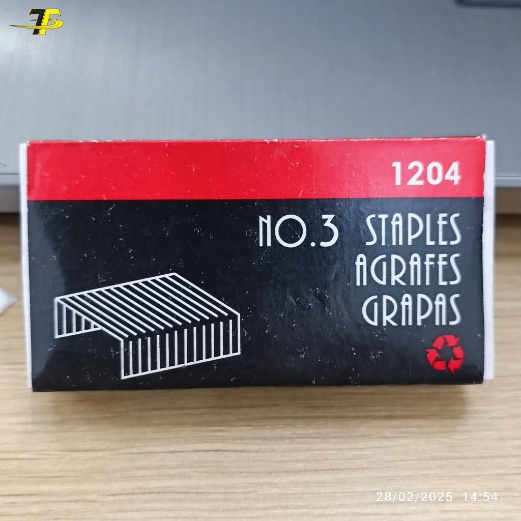 Combo 3 hộp Kim bấm số 3 SDI 1204, 1000 kim/hộp