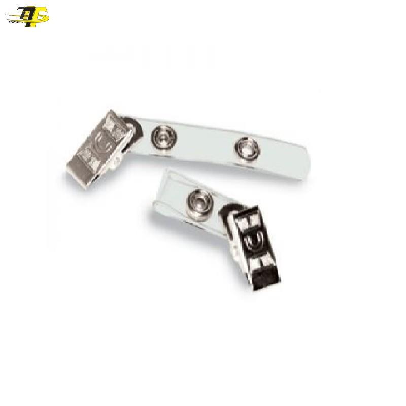 10 cái Kẹp thẻ kim loại / kẹp bảng tên xoay 360
