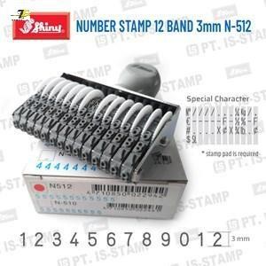 Dấu 12 số xoay 3mm shiny N512