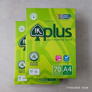 Giấy in IK Plus A4 Định Lượng 70gsm