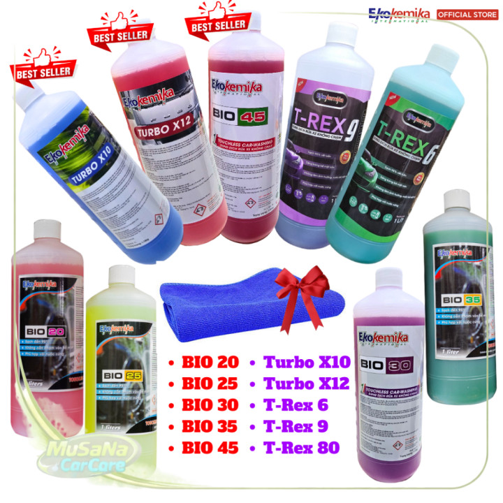 [SG] Nước Rửa Xe Không Chạm Siêu Sạch Ekokemika (Ý) Bio 20,Bio 25,Bio 30,Bio 35,Bio 45,Turbo X12,Tur