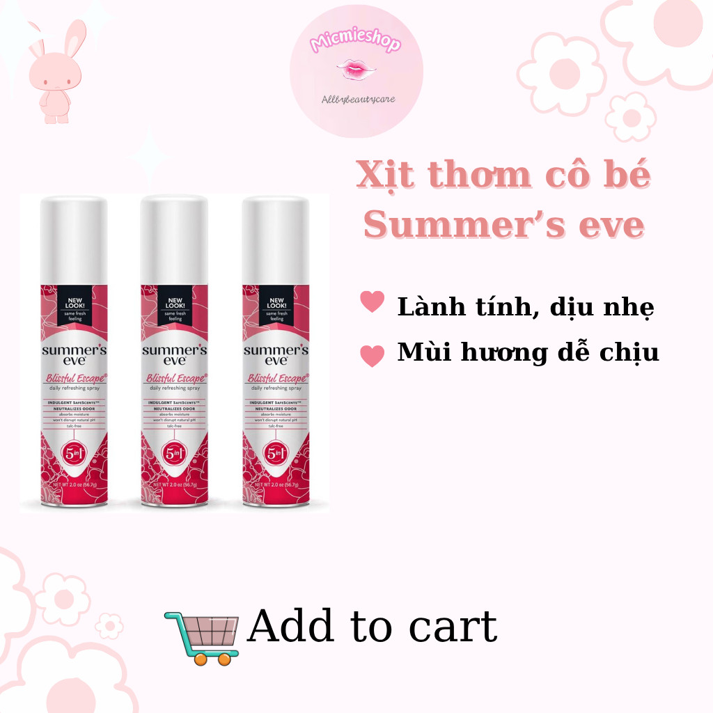 XỊT PHỤ KHOA SUMMERS EVE