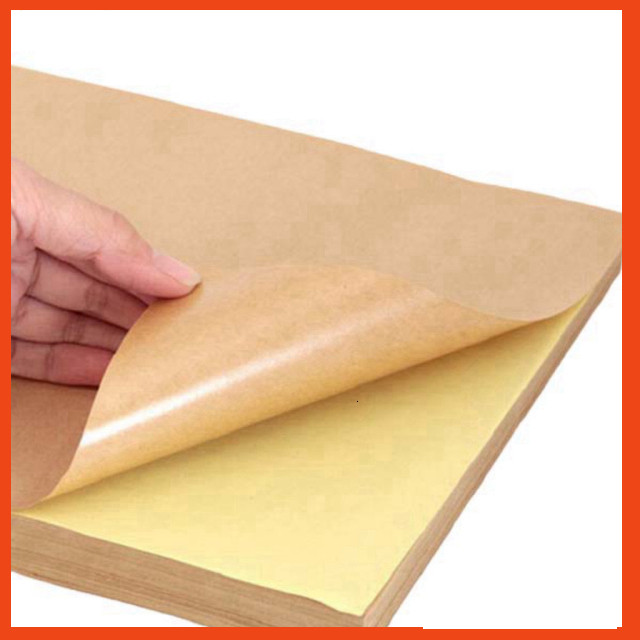 Giấy decan A4 da bò - 100 Tờ/Xấp (Giấy Decal A4 Da Bò)