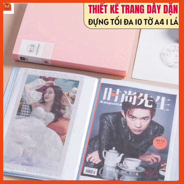 File đựng tài liệu a4 túi đựng tài liệu đề thi file lá đựng tài liệu a4 20/30/40/60 lá nhiều ngăn mà