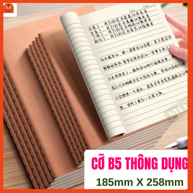 Vở kẻ ngang 72/120 trang 80gsm B5 BASIC chống lóa mắt , tập vở kẻ ngang học sinh , vở ghi giá rẻ - M