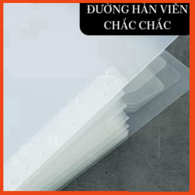 Kẹp tài liệu a4 nhiều ngăn - trong suốt - túi đựng tài liệu nhiều ngăn a4 - khóa dây - nhựa pp - MIY