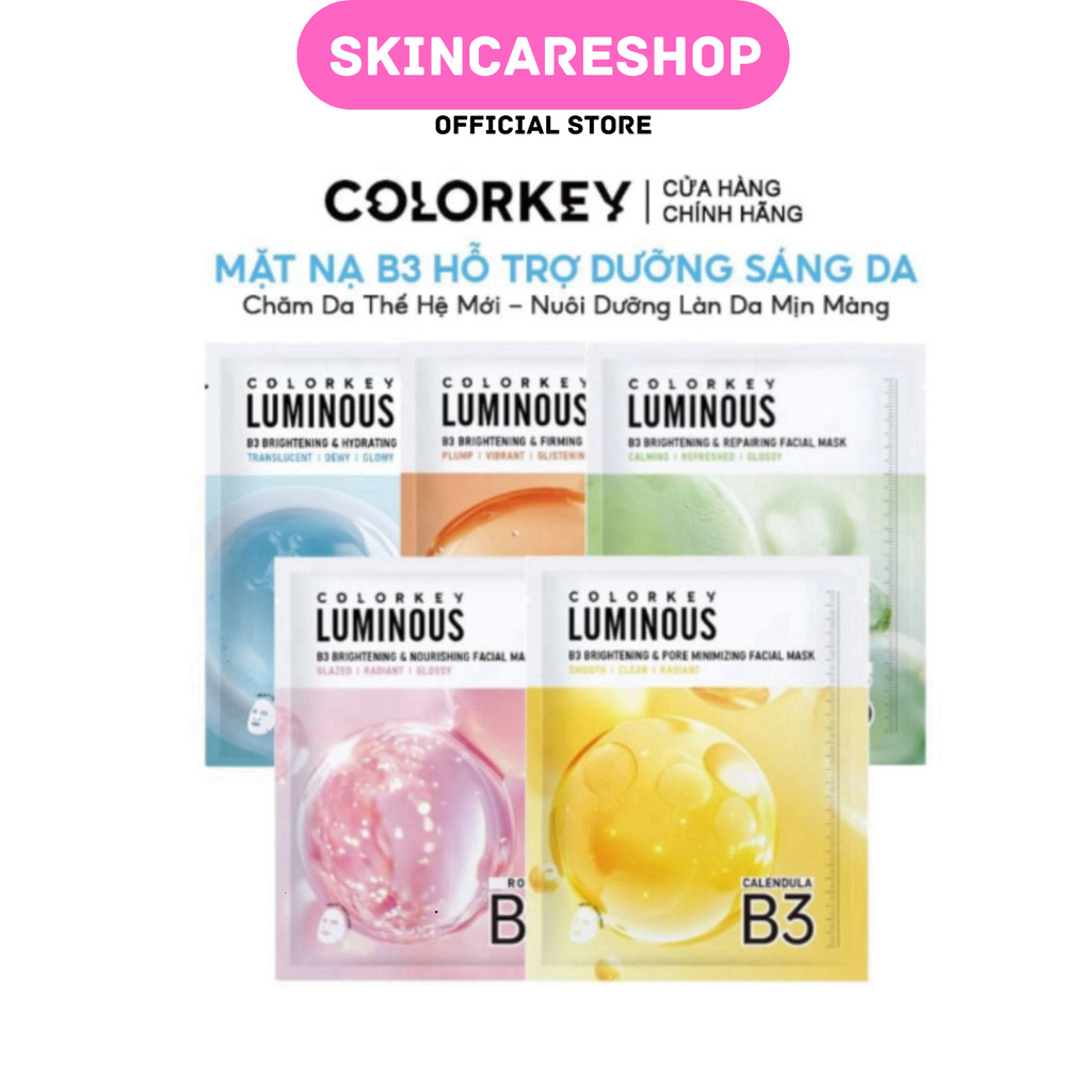 Mặt Nạ Colorkey Luminous B3 Facial Mask 30ml