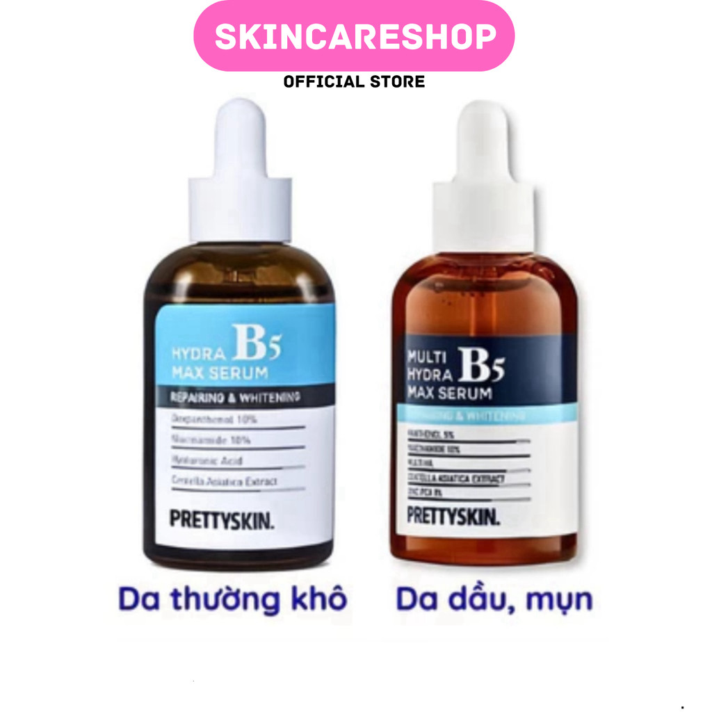 Serum b5 PrettySkin Hydra B5 Max,Tinh Chất Phục Hồi Dưỡng Trắng PrettySkin Serum 50ml SKINCARESHOP