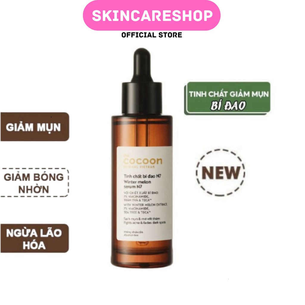 Tinh Chất Bí Đao Giảm Mụn Mờ Thâm Cocoon Winter Melon Serum N7 70ml