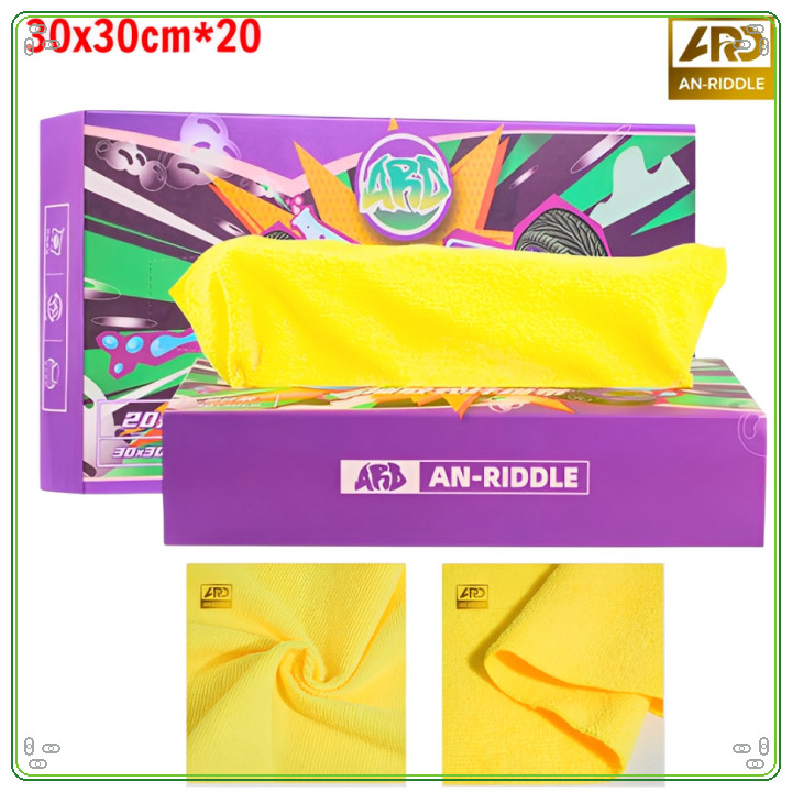 [HOT] Hộp Khăn Microfiber Đa Năng Hộp Dạng Rút Chính Hãng ARD AN-RIDDLE  30x30cm, Thấm Hút Mạnh, Khô