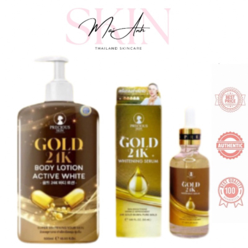 [Chính Hãng] Kem body sữa duỡng thể Precious Skin Gold 24K -Serum dưỡng da mặt Skin Gold 24k