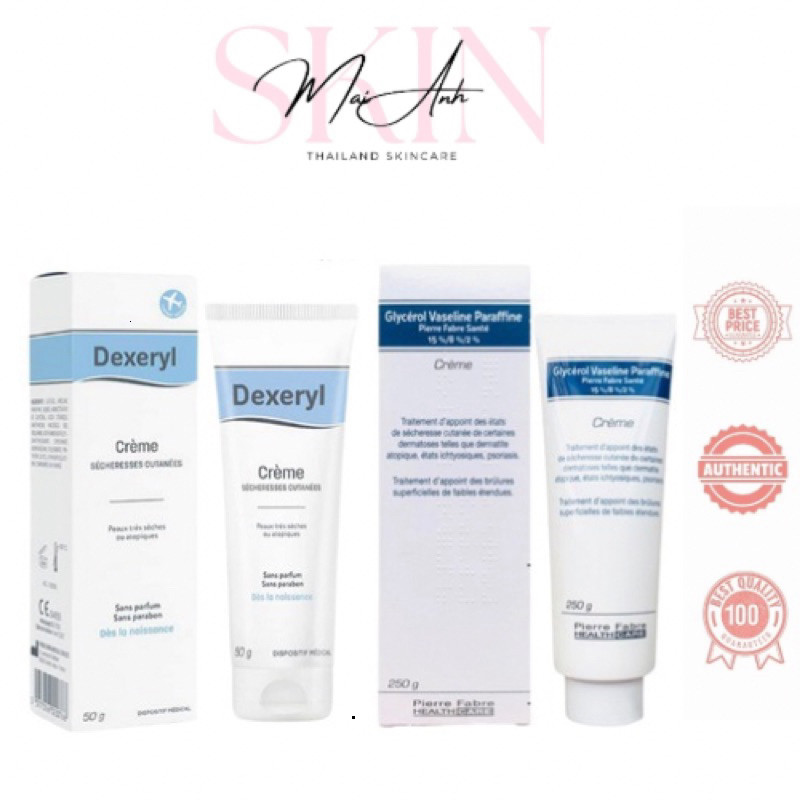 [Chính Hãng] KEM NẺ DEXERYL PHÁP MẪU MỚI ( GLYCEROL) DÙNG CHO CẢ GIA ĐÌNH 250G