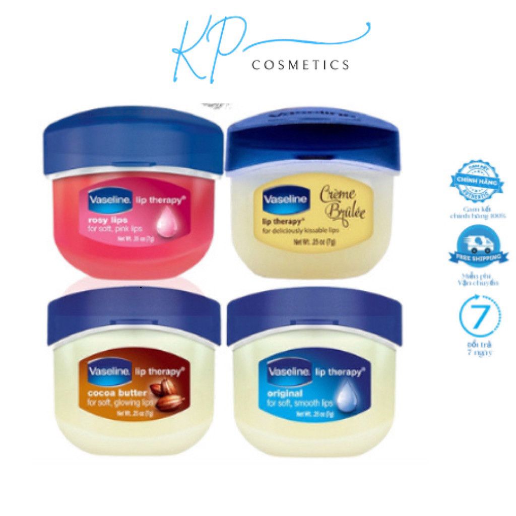 [Chính Hãng] Vaseline Dưỡng Môi , Sáp dưỡng môi Vaseline Lip Therapy 7g