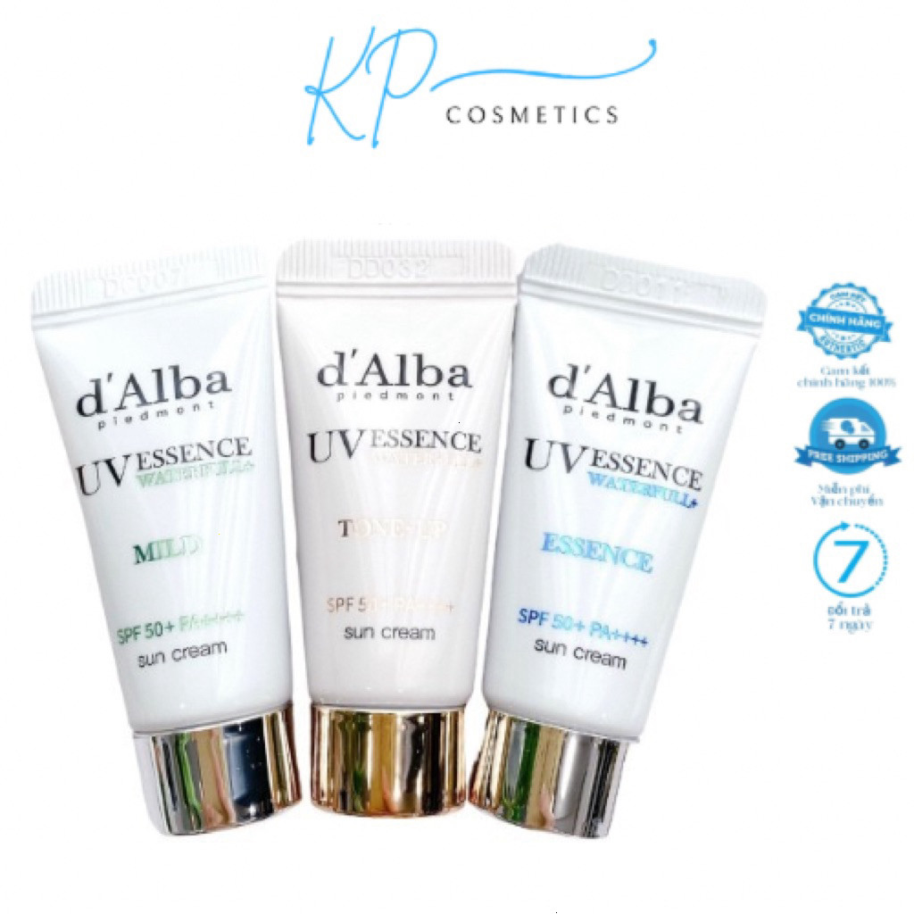 [Chính Hãng] Set Mini Kem Chống Nắng D'alba Waterfull Essence / MILD / TONE UP Sun Cream KCN DALBA S