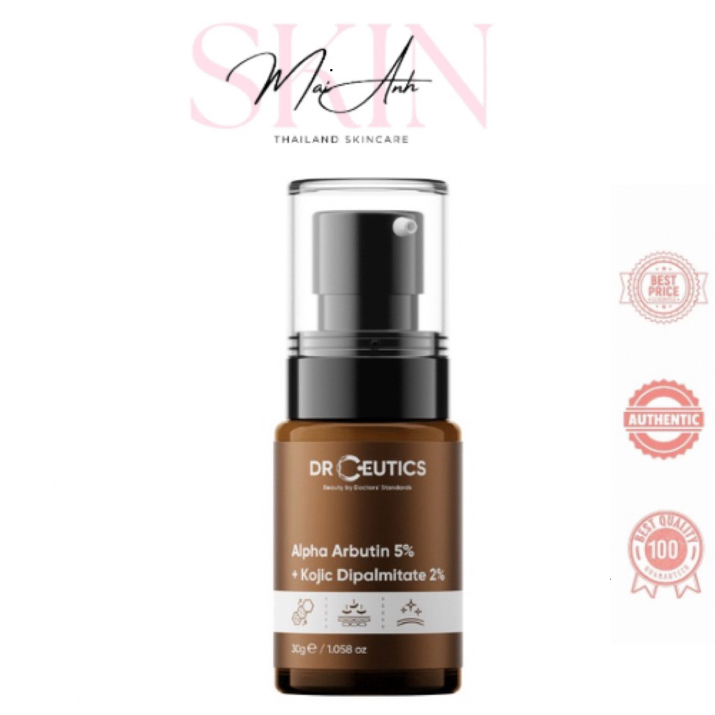 [Chính Hãng] DrCeutics - Serum Dưỡng Sáng Da Alpha Arbutin 5% - Kojic Dipalmitate 2%