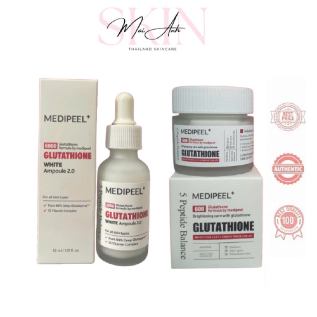 [Chính Hãng] Serum, Kem Dưỡng Dưỡng Trắng MEDIPEEL Glutathione 600 White