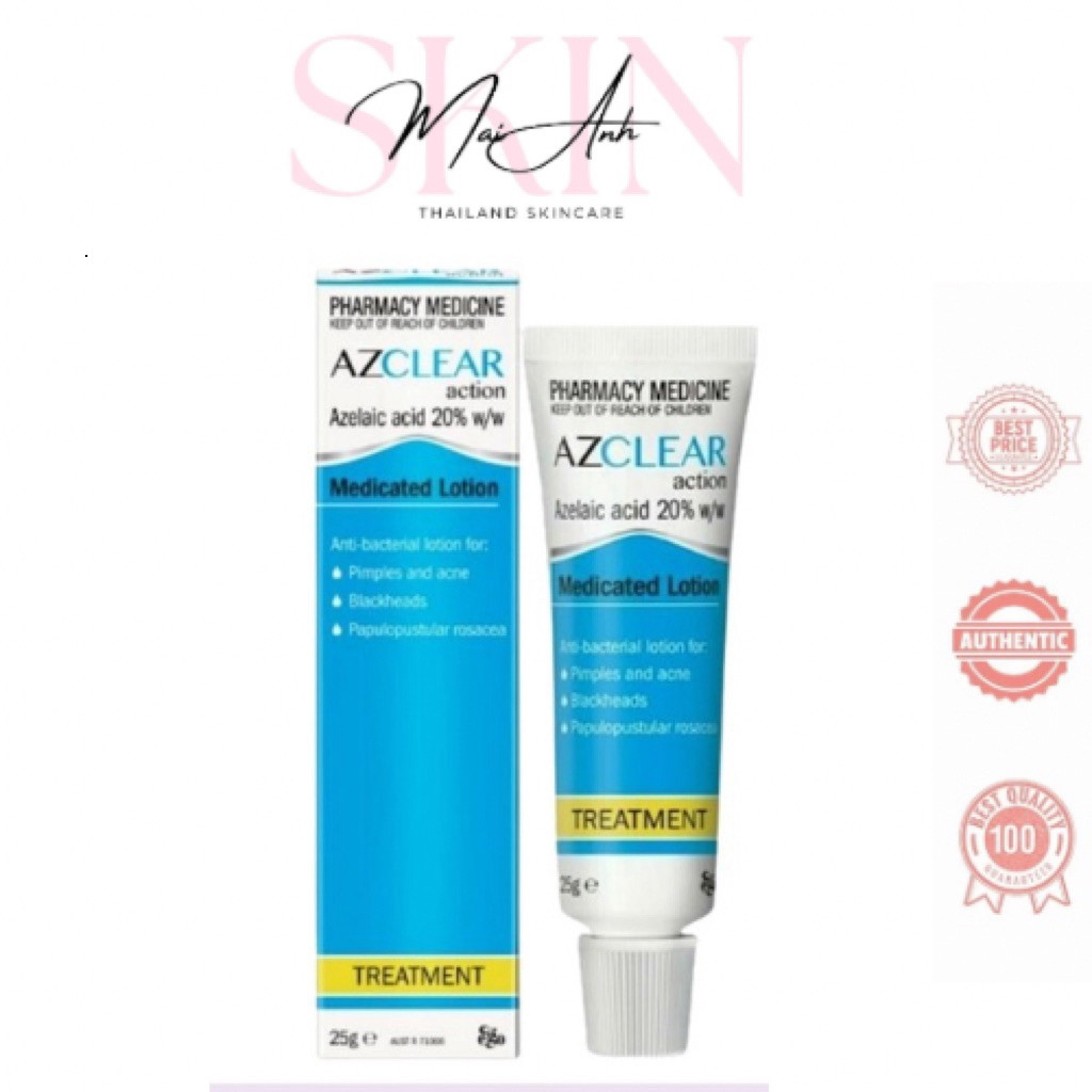 [Chính Hãng] Kem Hỗ Trợ Giảm Mụn Azclear 20% - 25g