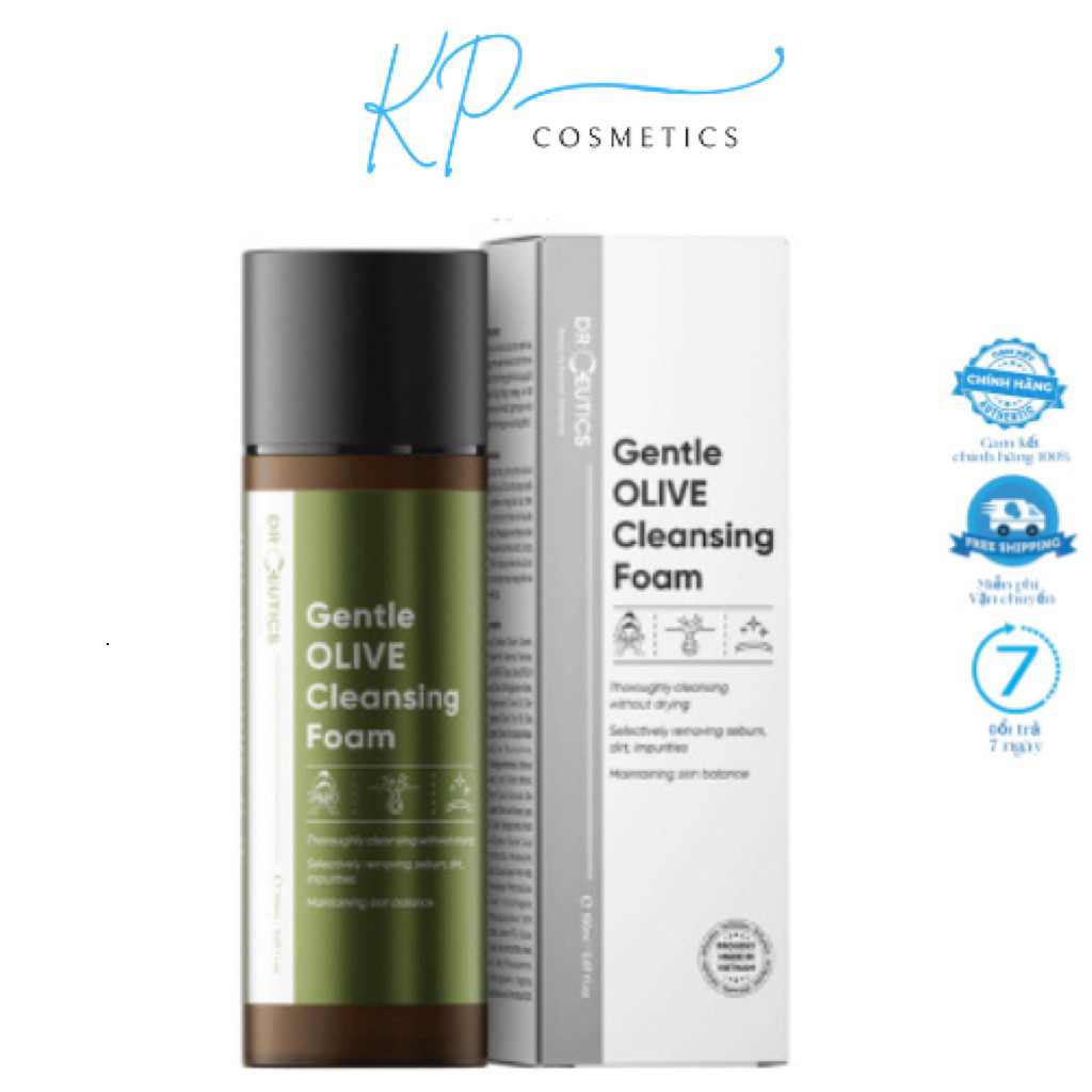 [Chính Hãng] Sữa Rửa Mặt DrCeutics Olive Tạo Bọt Mịn Làm Sạch Sâu SRM Dr Ceutics Loại Bỏ Bã Nhờn Da 