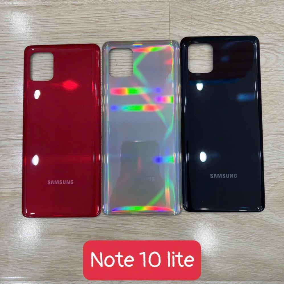 Lưng vỏ samsung Note 10 lite, lưng pin, nắp lưng có viền kính camera ngoài SM-N770F, SM-N770F/DS, SM