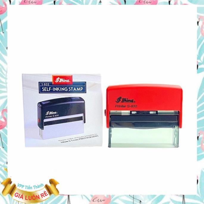 Khắc con dấu Shiny S832- Khắc dấu 2 dòng dài Shiny S-832 (75x15mm)