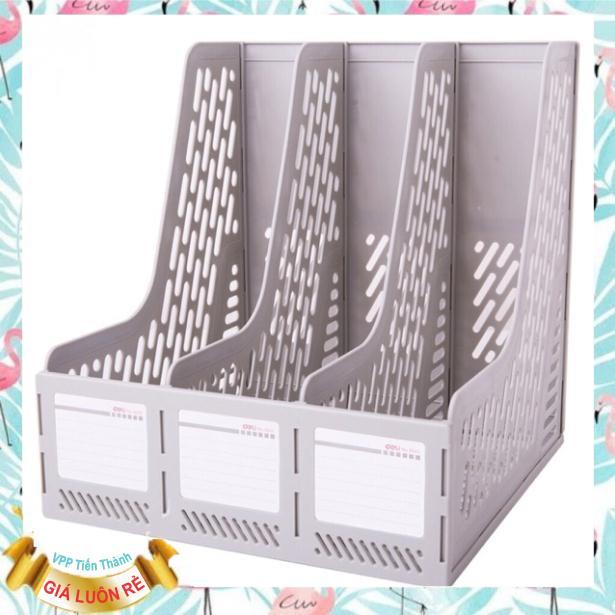Kệ ráp 3 ngăn deli 9845 / Khay tài liệu 3 ngăn