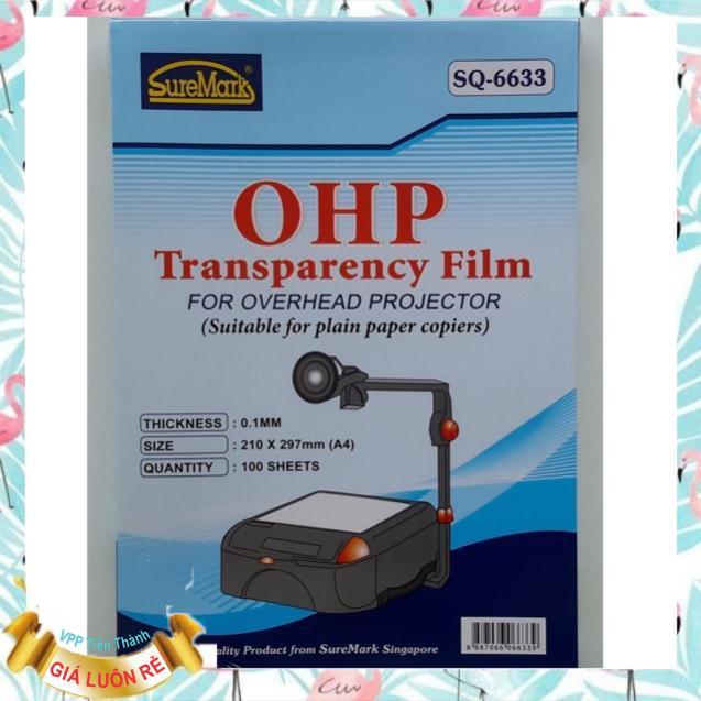 50 tờ Film chiếu A4 SureMark SQ-6633 OHP Transparency Film / Phim chiếu A4 SureMark SQ-6633