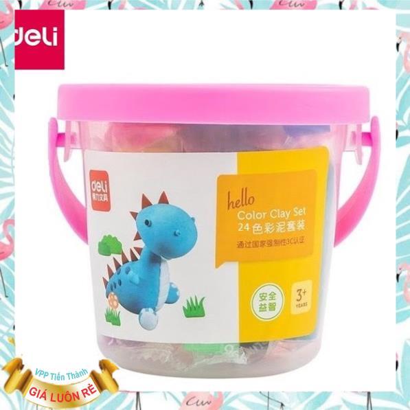 Đất nặn 24 màu + 7 khuân - Deli 7031