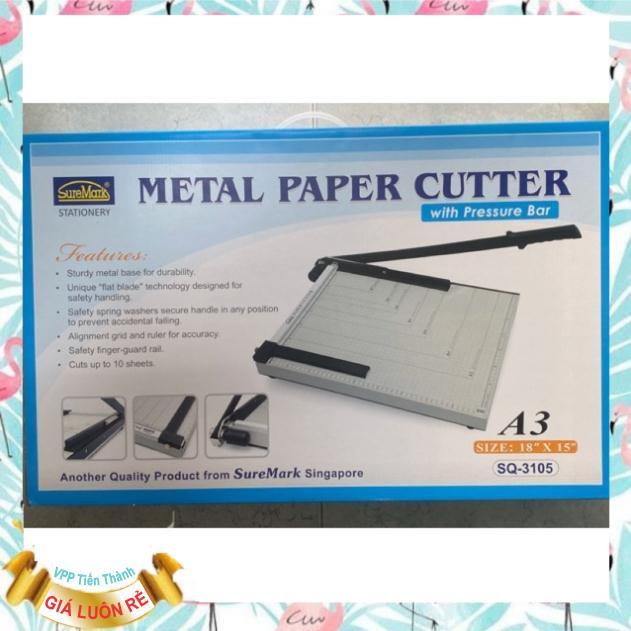 Bàn cắt giấy kim loại A3 Suremark SQ-3105