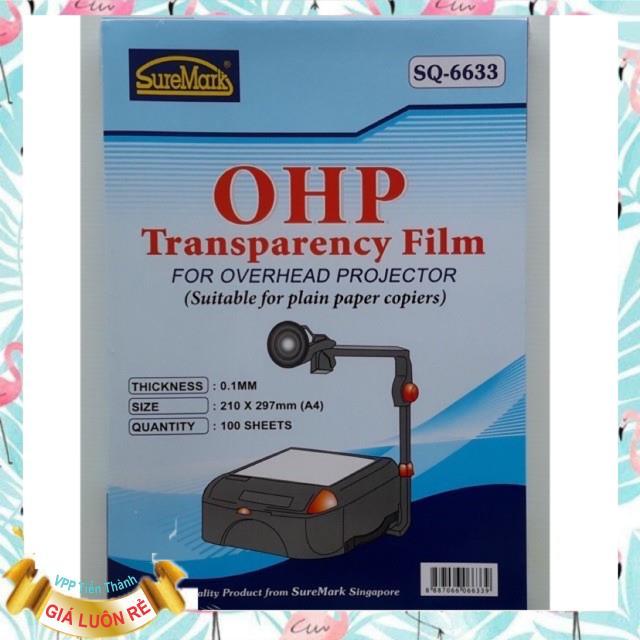 20 tờ Film chiếu A4 SureMark SQ-6633 OHP Transparency Film (phim chiếu)