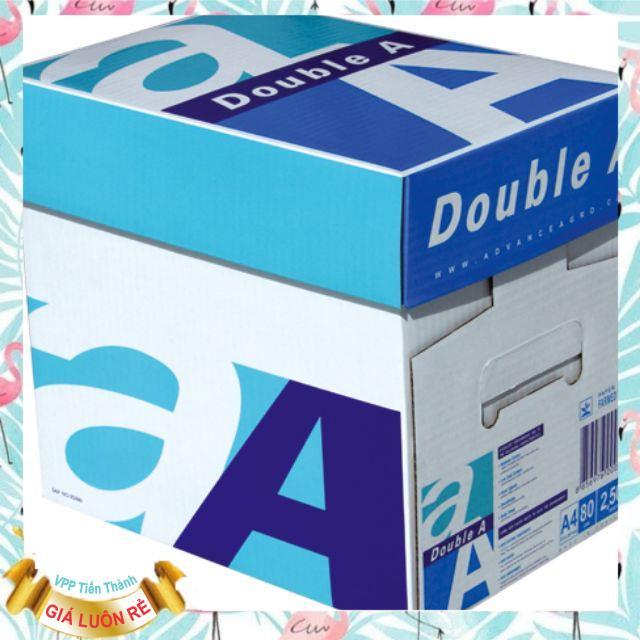 5 Ram Giấy in Double A A4 70gsm  (1 RAM 500 TỜ)