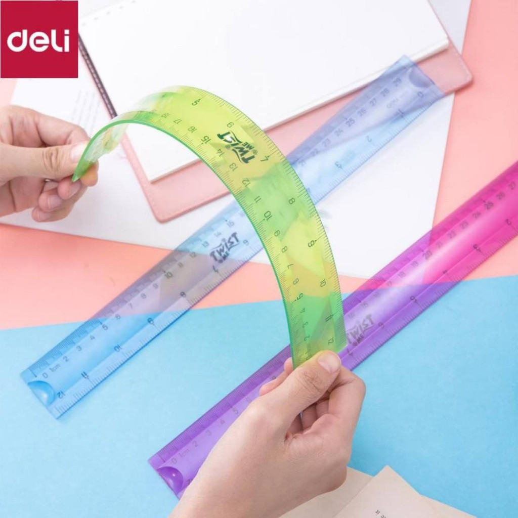 Thước Kẻ Nhựa Dẻo 30cm Deli 6209 (E6209)